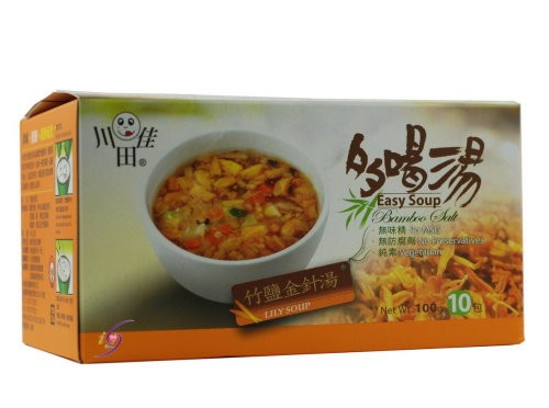 多喝湯 竹鹽金針湯(每盒含10份隨身包) 高地 川田佳 純素 無味精 無防腐劑