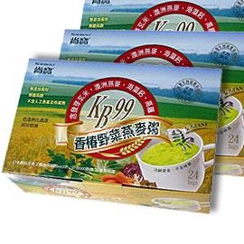 肯寶KB99香椿野菜燕麥粥 (發芽玄米/澳洲燕麥/海藻鈣/高纖)三盒特惠組