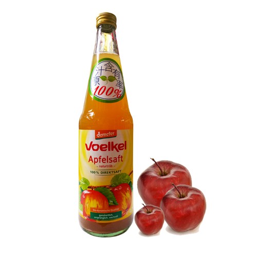 德國維可Voelkel生機純蘋果汁Demeter  (700ml) 100%原裝進口 歐洲最大生機果汁廠