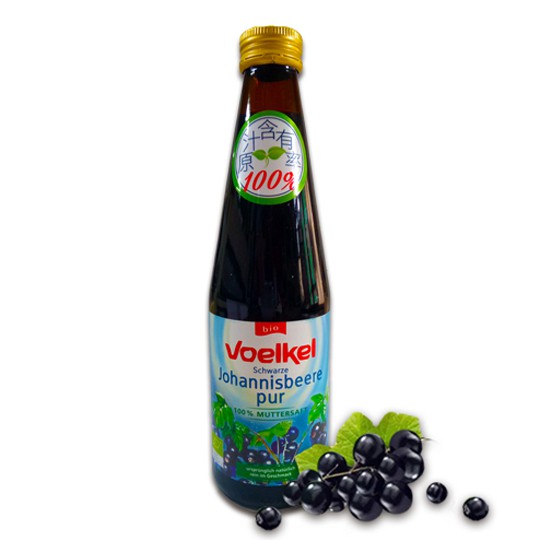德國維可Voelkel生機黑醋栗汁Demeter  (330ml)無糖，整箱6瓶優惠組。100%原裝進口，歐洲最大生機果汁廠